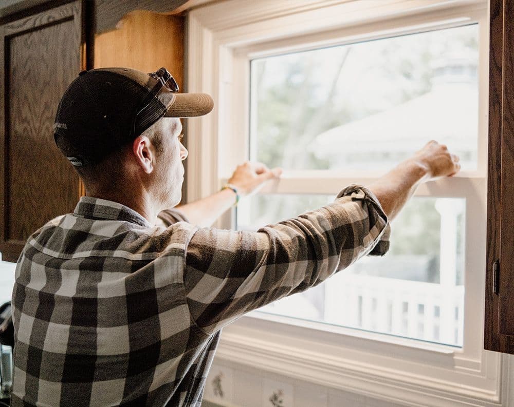 Worker - Double Hung Window Inspection