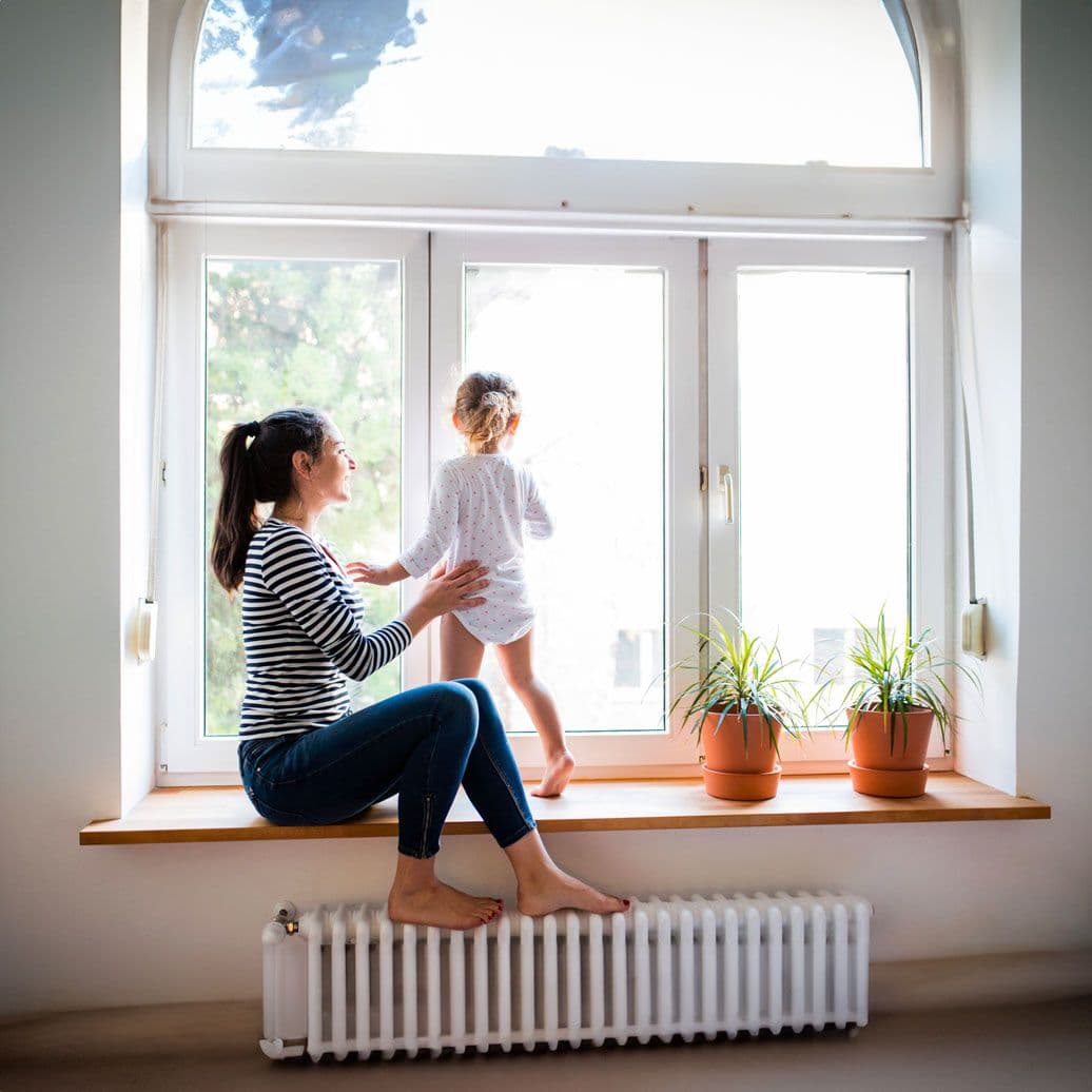Interior Picture of Mom and Toddler - Why Choose Vinyl Windows